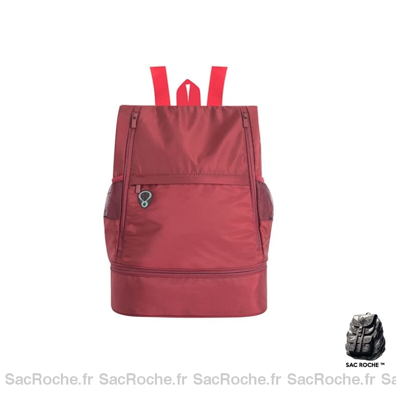 Sac à dos femme sport yoga - Rouge - Sac Sac de gym