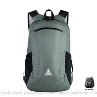 Sac à dos sport pliable léger - modèle Gris - Sac Roche ™