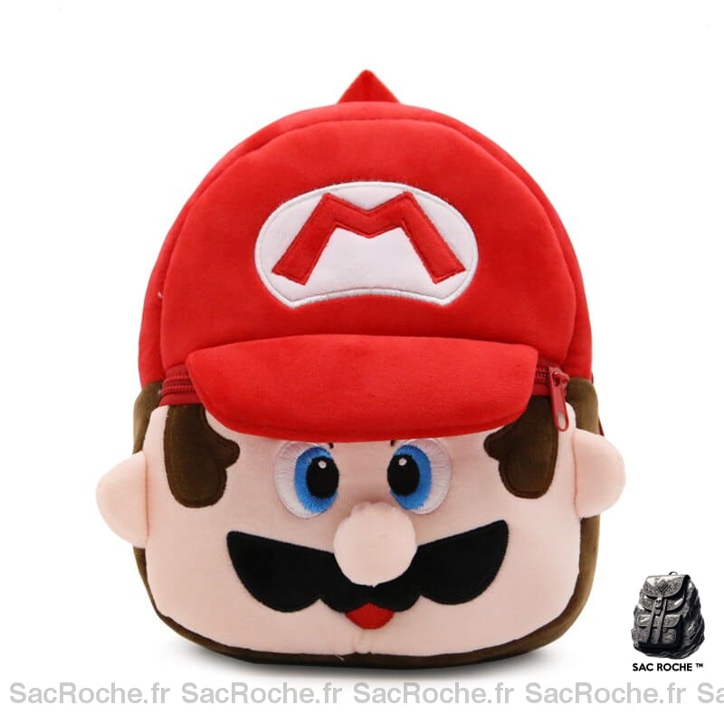 Sac à dos peluche Super Mario pour enfants - Super Mario Bros. Les frères Mario.