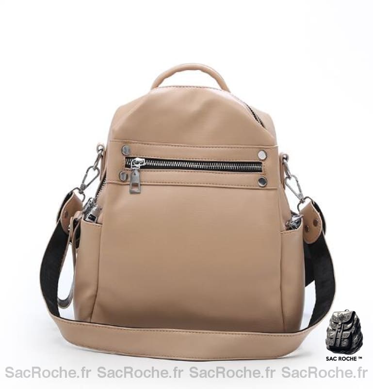 Sac À Dos Tendance Beige Petit Femme