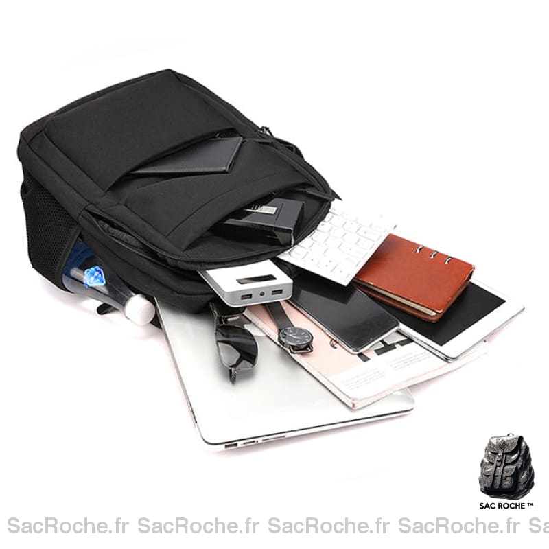 Sac À Dos Tendance Et Robuste - Poches Multiples Collège/Lycée Sac A Dos Ordinateur