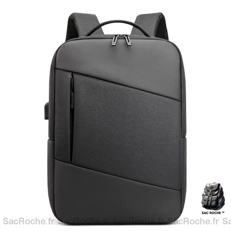 Sac À Dos Tendance Grand Compartiment Noir Sac A Dos Ordinateur