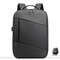 Sac à Dos Tendance Grand Compartiment - modèle Noir - Sac Roche ™