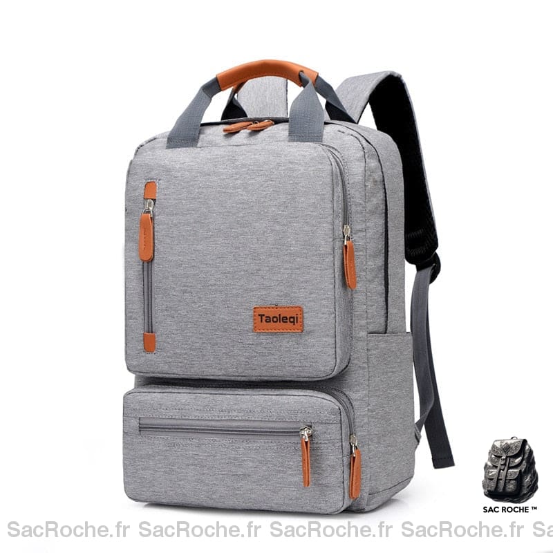 Sac À Dos Tendance Multipoches Gris Sac Dos Unisex