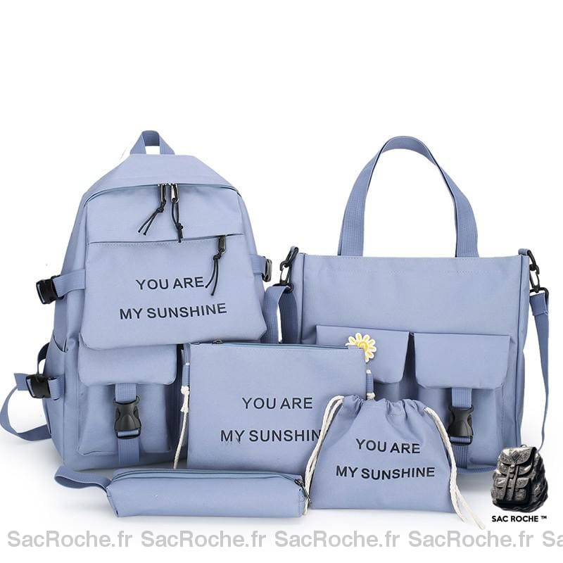 Ensemble de sac à dos en toile pour adolescentes et femmes 5 série complet