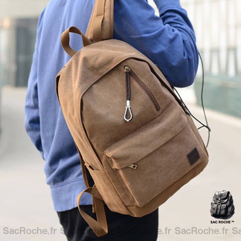 Sac À Dos Toile Collège Lycée Fonctionnel Sacs Dos Scolaire