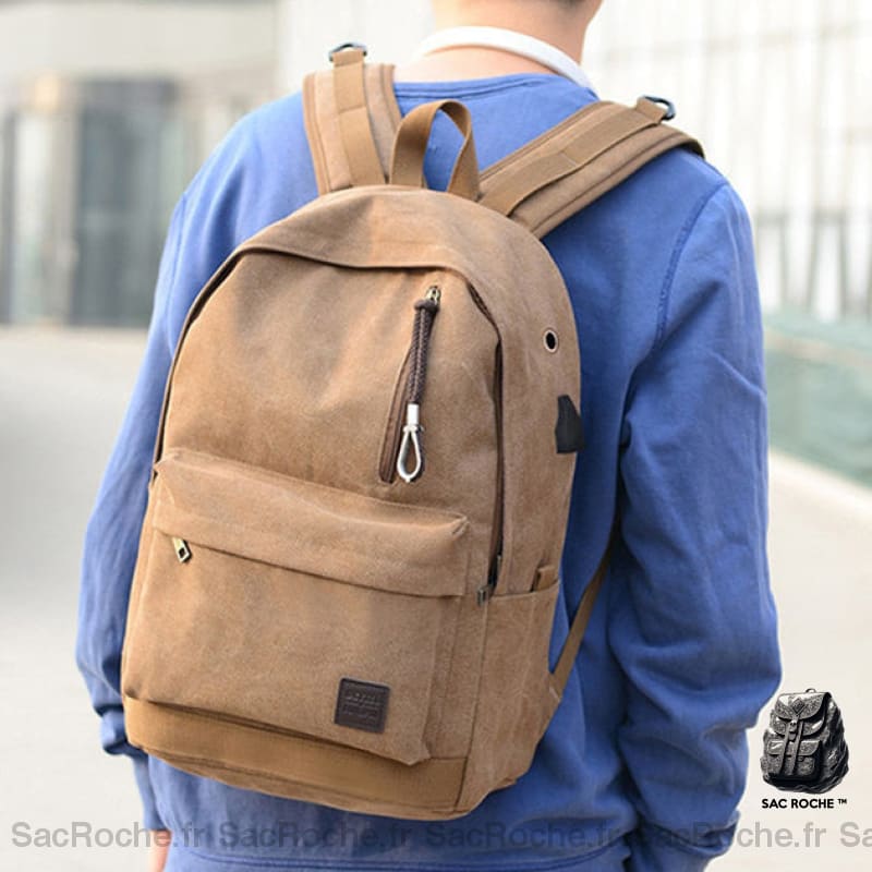 Sac À Dos Toile Collège Lycée Fonctionnel Sacs Dos Scolaire