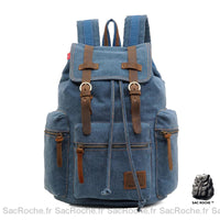 Sac à dos toile homme - modèle Bleu - Sac Roche ™