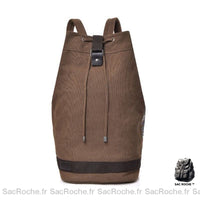 Sac à dos toile style matelot - modèle Marron / L - Sac Roche ™