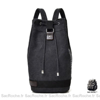Sac à dos toile style matelot - modèle Noir / L - Sac Roche ™