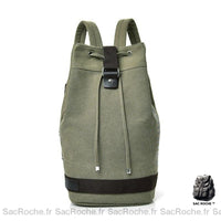Sac à dos toile style matelot - modèle Vert / L - Sac Roche ™