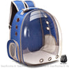Sac à dos transparent pour petit animal de compagnie - Bleu - Chien Chat