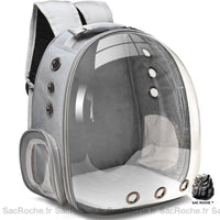 Sac à dos transparent animal compagnie - modèle Gris - Sac Roche ™