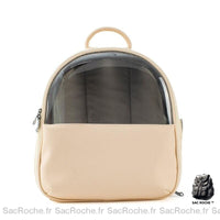 Sac à dos transparent en cuir pour animaux - Chat Chien