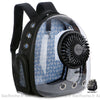 Sac à dos de transport transparent pour chien - Bleu - Chat Sac à dos