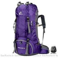 Sac à dos Trek 60 L - modèle Violet - Sac Roche ™
