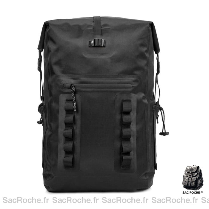 Sac à dos étanche 30L pour trekking - Noir - Sac à dos Haut roulé
