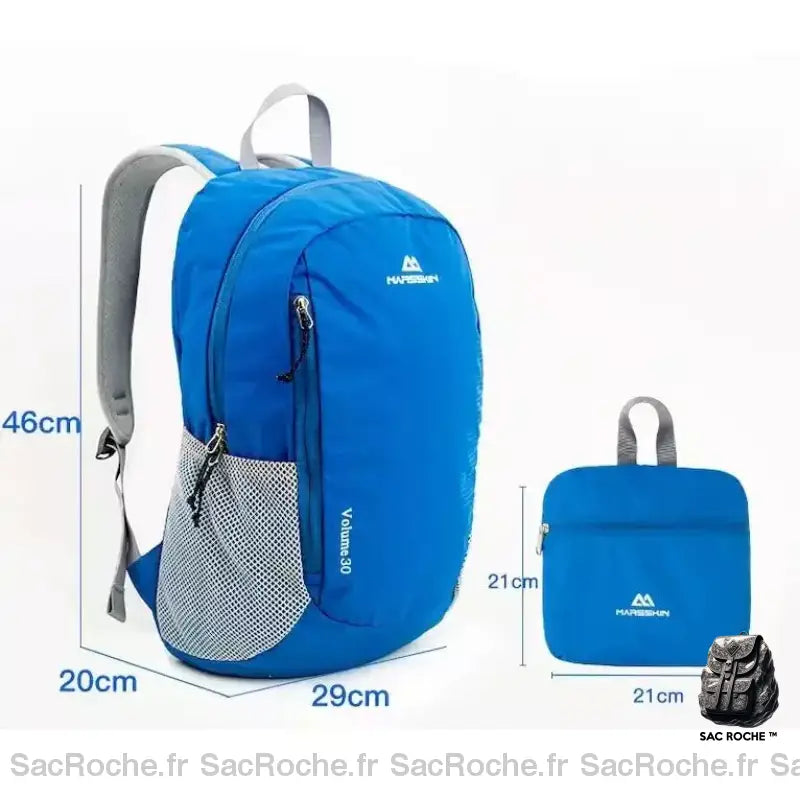 Sac À Dos Ultra-Léger Randonnée Bleu Sac