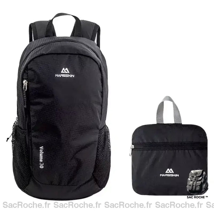 Sac À Dos Ultra-Léger Randonnée Noir Sac