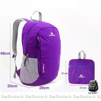 Sac à dos ultra-léger randonnée - modèle Violet - Sac Roche ™