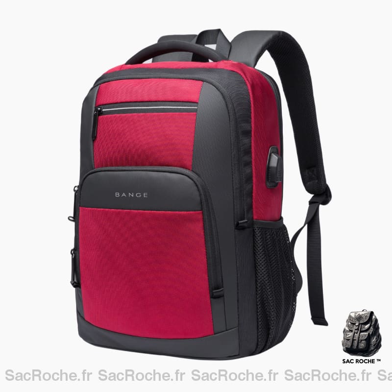Sac À Dos Urbain Bange Milo Rouge Sac Ordinateur
