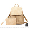 Sac À Dos Urbain Femme Imperméable Simili Cuir Beige Sac A Dos Femme