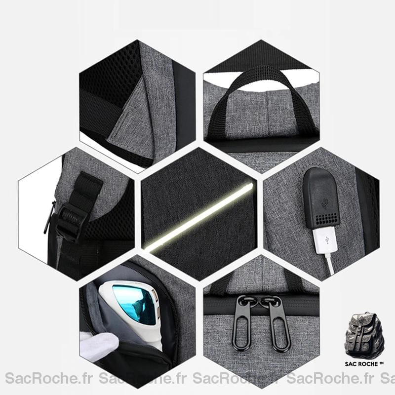 Sac À Dos Usb Décontracté Homme