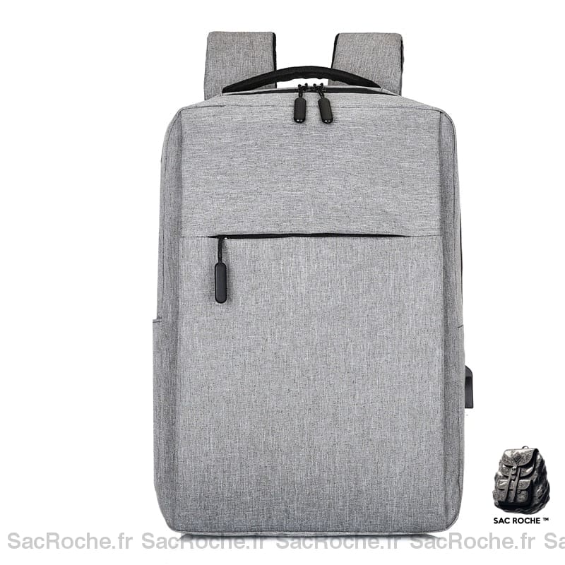 Sac à dos pour ordinateur en tissu avec charge USB - Gris - Sony PlayStation 5 Playstation 4