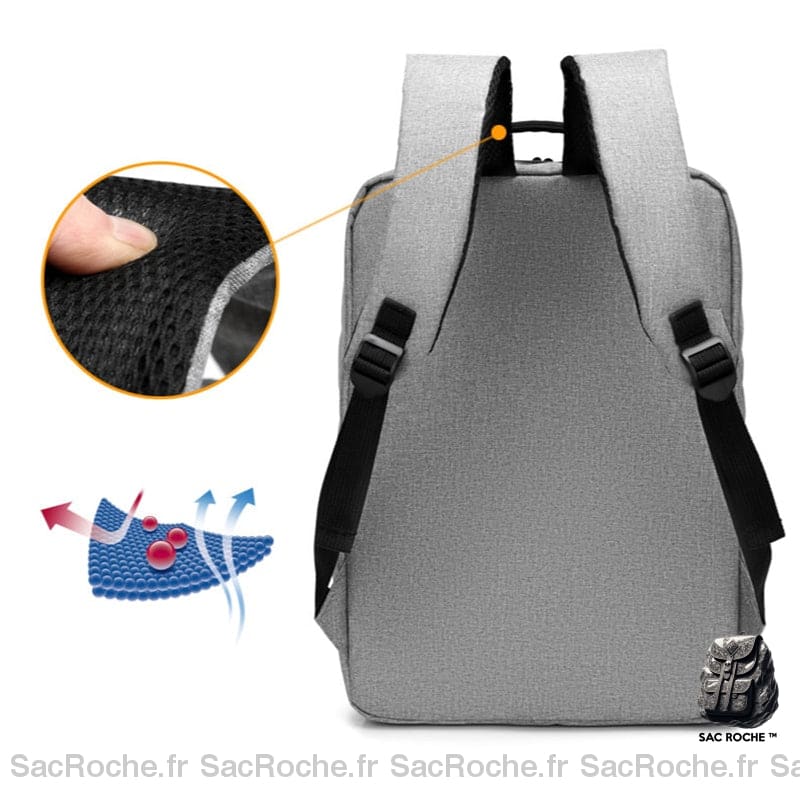 Sac À Dos Usb Pour Ordinateur En Tissu Homme