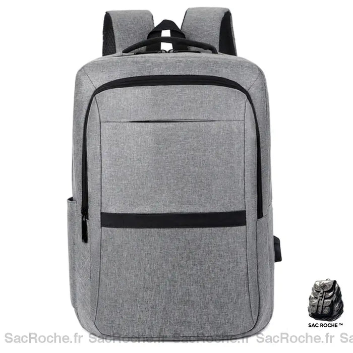 Sac À Dos Usb Pour Ordinateur Gris Sac