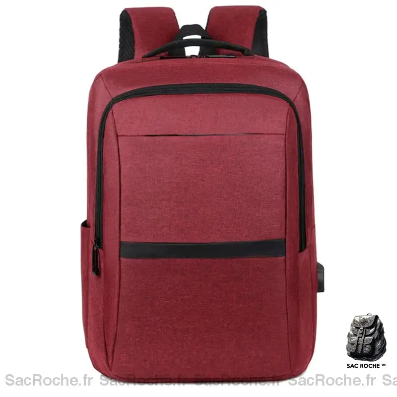 Sac À Dos Usb Pour Ordinateur Rouge Sac