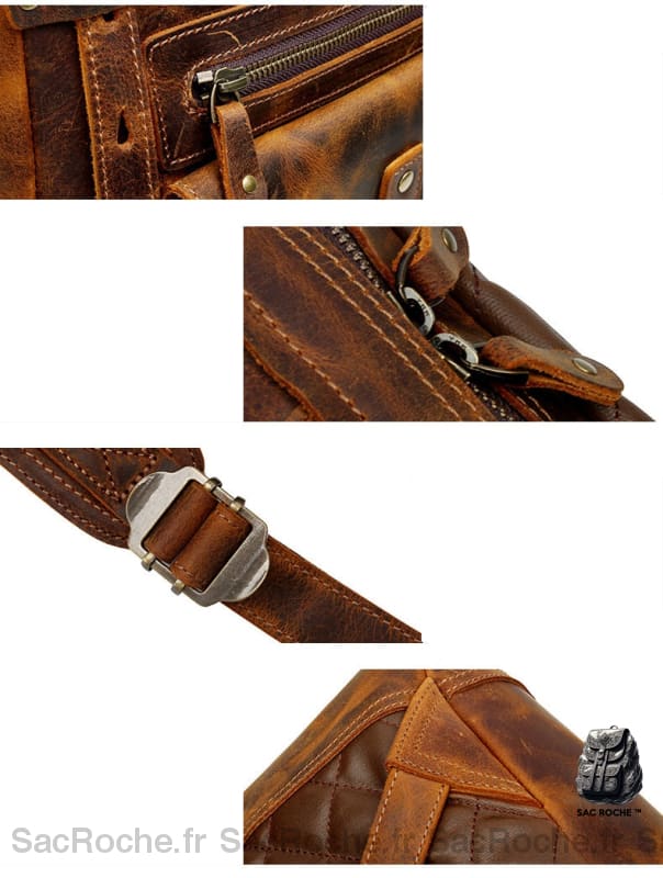 Sac À Dos Vélo Cuir Homme