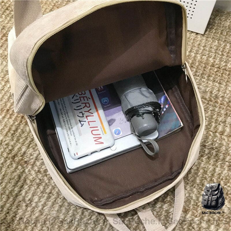 Sac À Dos Velours Côtelé Femme