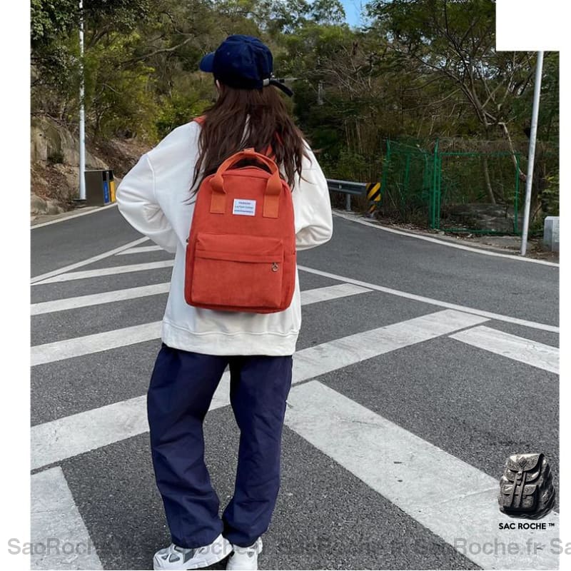 Sac À Dos Velours Côtelé Femme