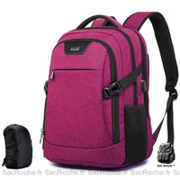 Sac à dos ville trendy - modèle Rose / 15.6 pouces - Sac Roche ™