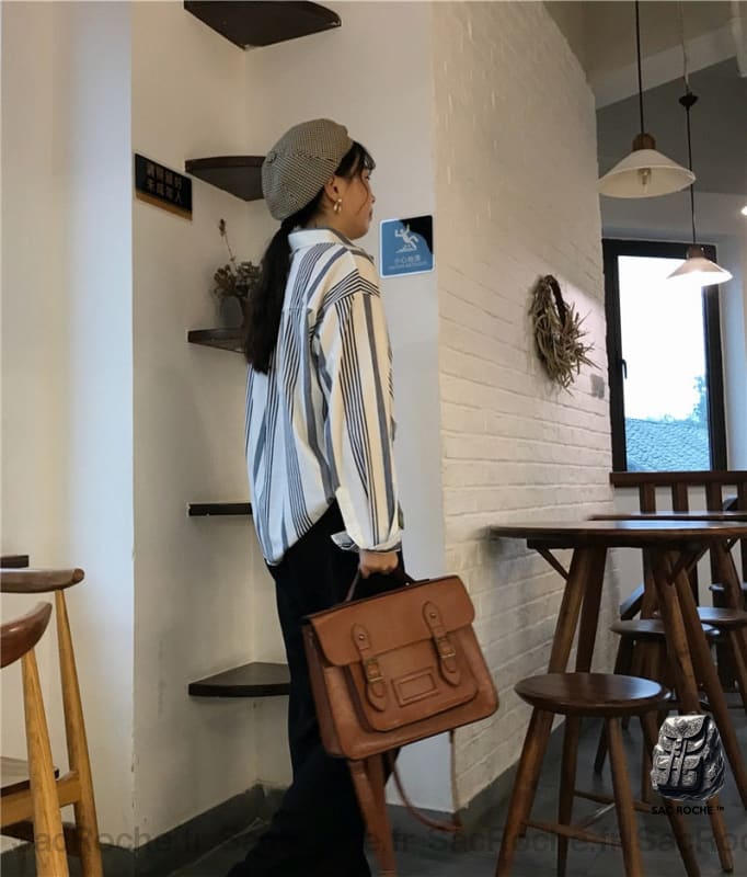 Sac À Dos Vintage Argumenté Femme