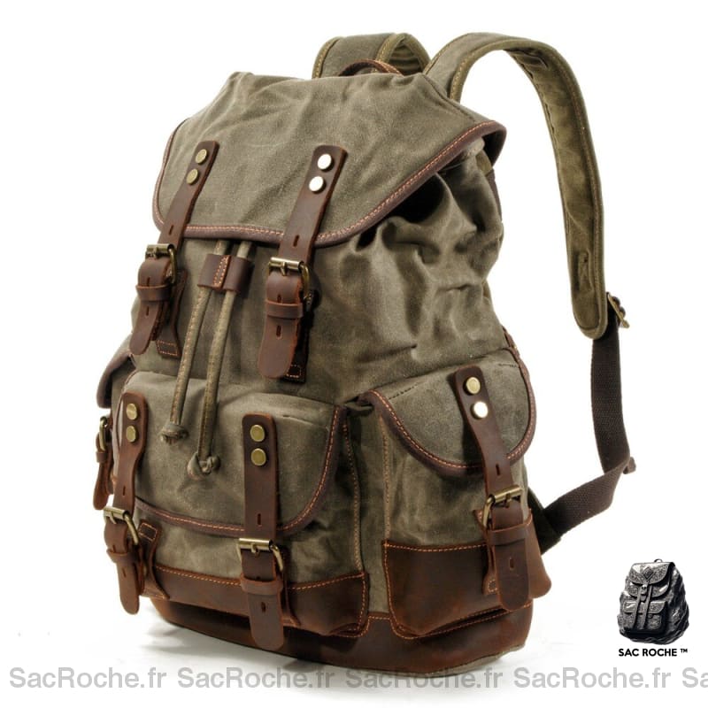 Sac À Dos Vintage Avec Sacoche Homme