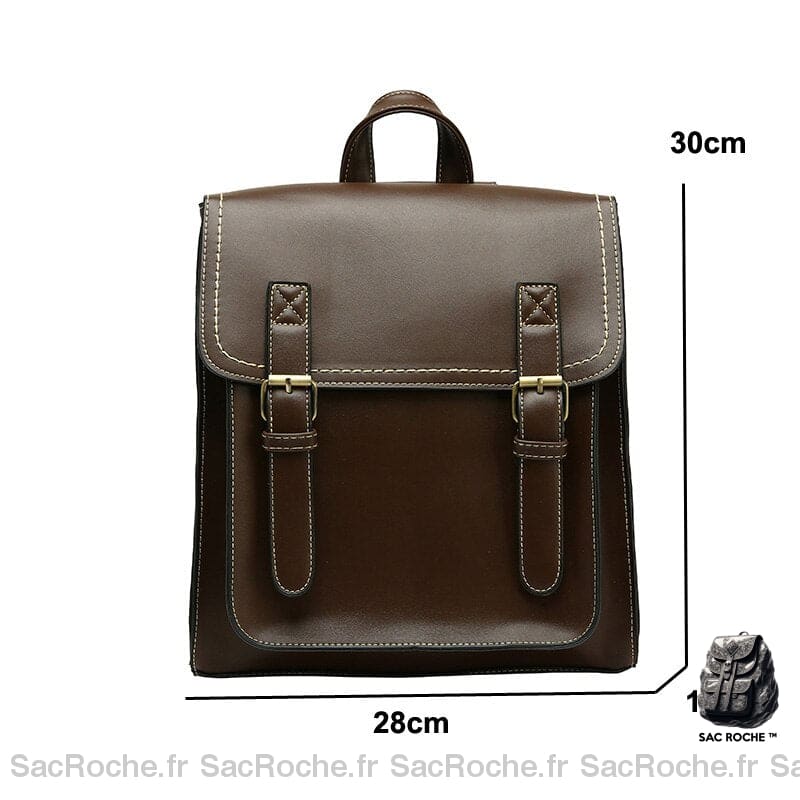 Sac À Dos Vintage Cartable Stylé Femme