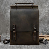 Sac à dos vintage cuir - modèle Marron - Sac Roche ™