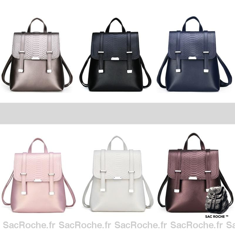 Sac À Dos Vintage Écaillé Femme