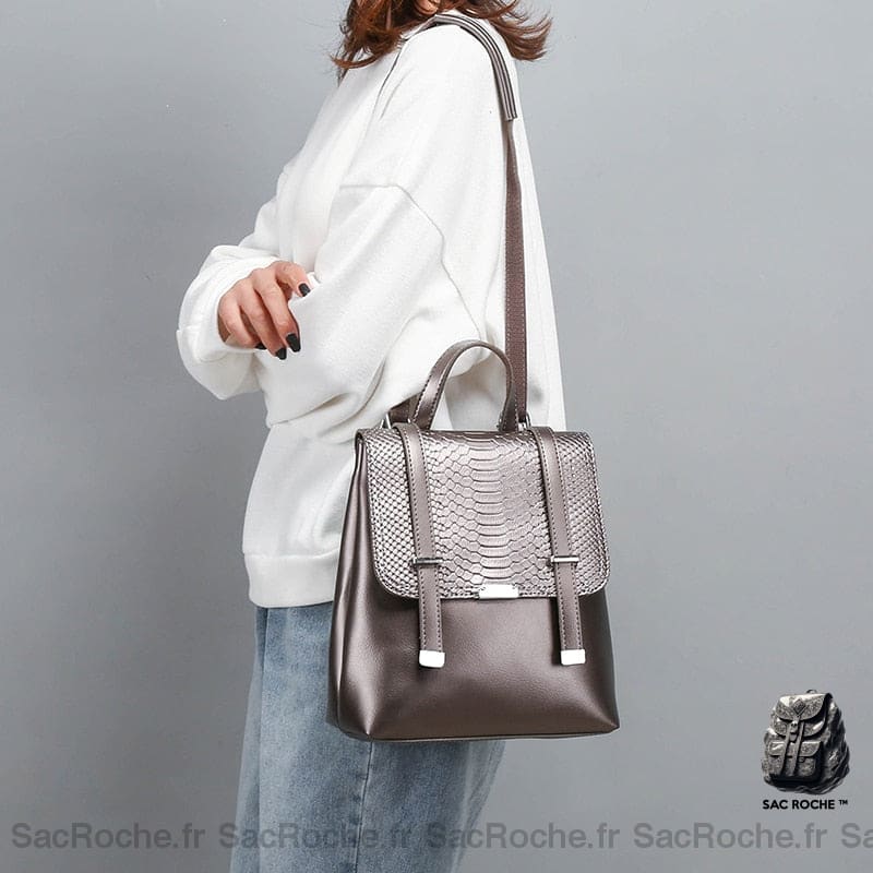 Sac À Dos Vintage Écaillé Femme