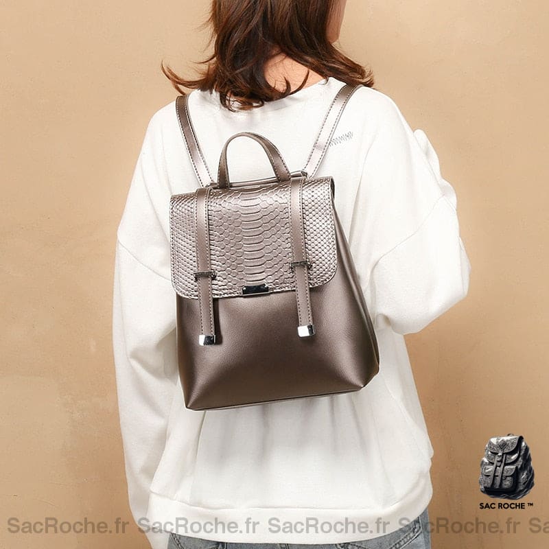 Sac À Dos Vintage Écaillé Femme
