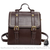 Sac À Dos Vintage En Cuir Femme