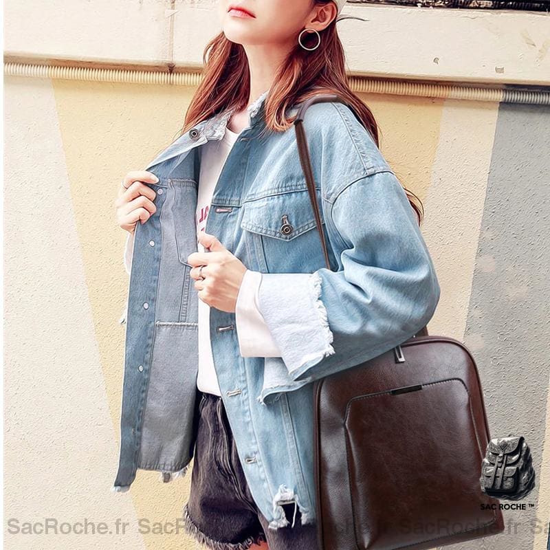 Sac À Dos Vintage En Simili Cuir Petit Femme