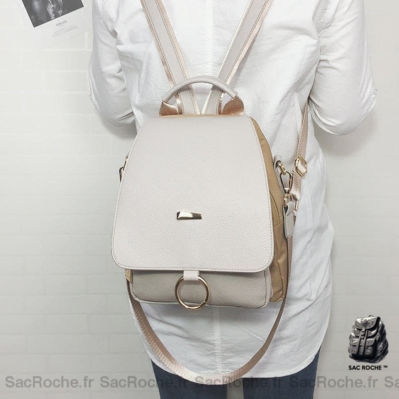 Sac À Dos Vintage En Similicuir Femme