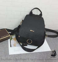Sac à dos vintage en similicuir - modèle Noir - Sac Roche ™