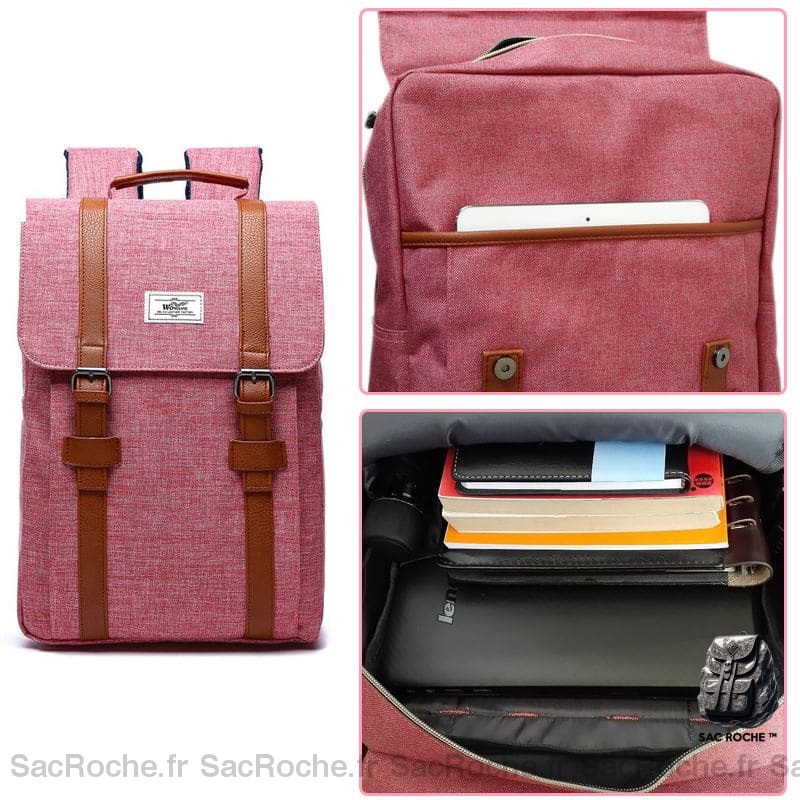 Sac À Dos Vintage En Tissu Femme