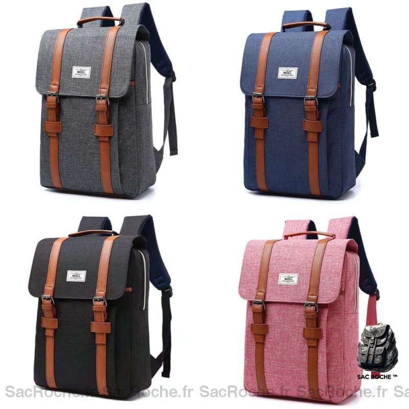 Sac À Dos Vintage En Tissu Femme