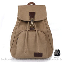 Sac à dos vintage en toile - modèle Beige - Sac Roche ™