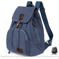 Sac à dos vintage en toile - modèle Bleu - Sac Roche ™